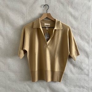 Cashmere Collared Top
